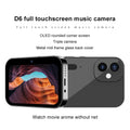 4K CCD Digital Camera 64MP Digital Flash Video Camera with Touch Screen 16X Digital Zoom IR Night Vision Camera Black