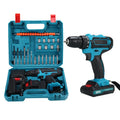 21V Cordless Drill Driver with 2 Batteries, Electric Screwdriver Set, 6 Speed, 18+1 Torque, Power with Bits - View 6 | SAMAG