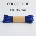 Classic Round Shoelaces Durable Polyester Solid Sneaker Boot Laces Anti-loose Replacement Sports Shoes Laces 1 Pair
