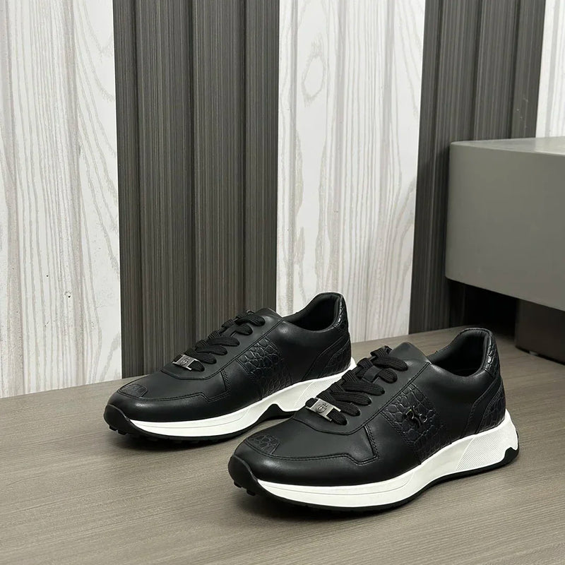 BLLIYOSS 2025 New BILLIONAIRE Shoes Calf leather stitching leather Sports comfort high quality outdoors Men‘s European big size