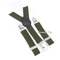 Fashion Men Kids Turquoise Green Suspender Bowtie Sets Elastic Solid Color Y - back Straps Butterfly - Visuel 27 | SAMAG