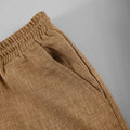Summer Men's Cotton Linen Texture Stand Collar Short | SAMAG