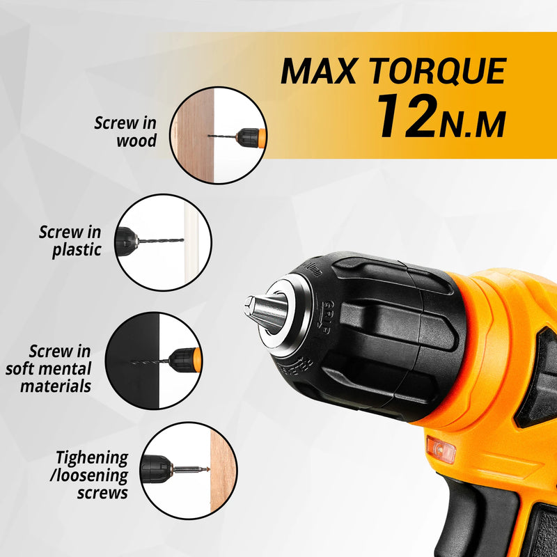 DEKO 126Pcs Power Tool Combo Kits with 8V Cordless Drill, 10MM 3/8'' Keyless Chuck, Professional Home - View 5 | SAMAG