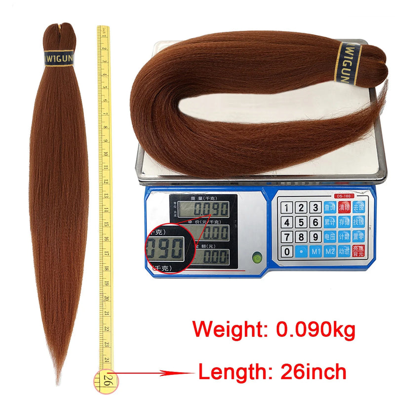 Kanekalon 26inch Hot Water Set Pre Stretched Jumbo Braiding Hair Box Twist Braids Synthetic Hair Extensions For Women Soft Yaki