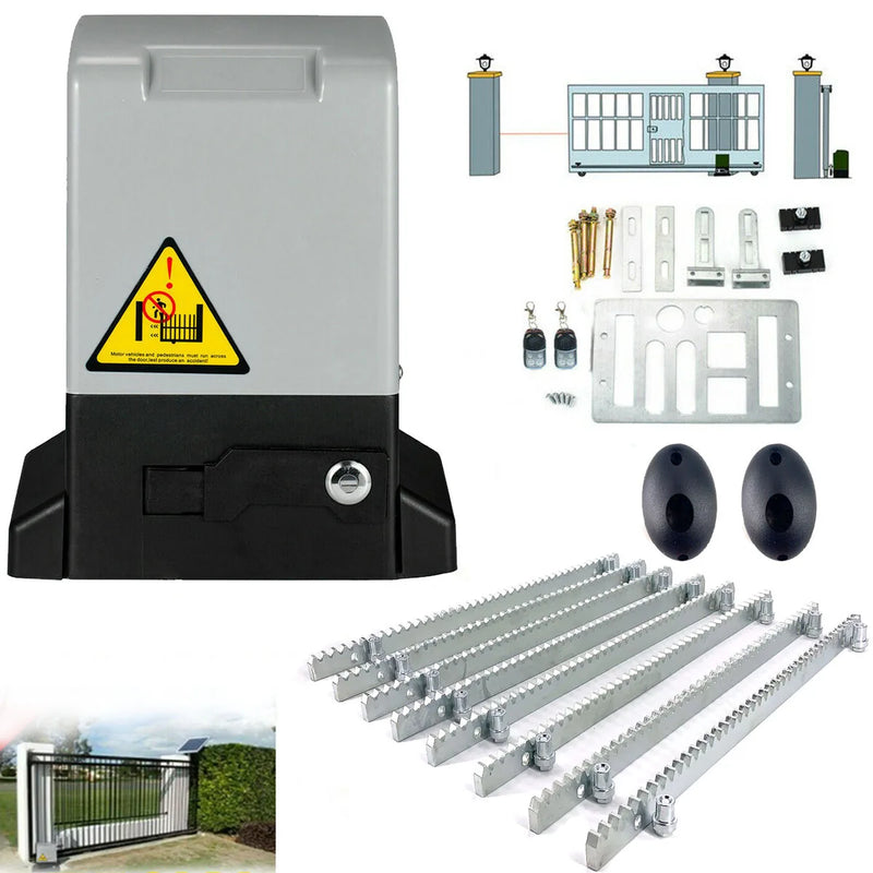 550W/370W/750W Electric Sliding Gate Opener AC Motor Gate Automatic Door Operators Heavy Duty Garage Door Opener Kit 2000KG