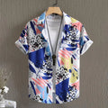 Summer Men's Social Casual Hawaiian Floral Short Sleeve | SAMAG