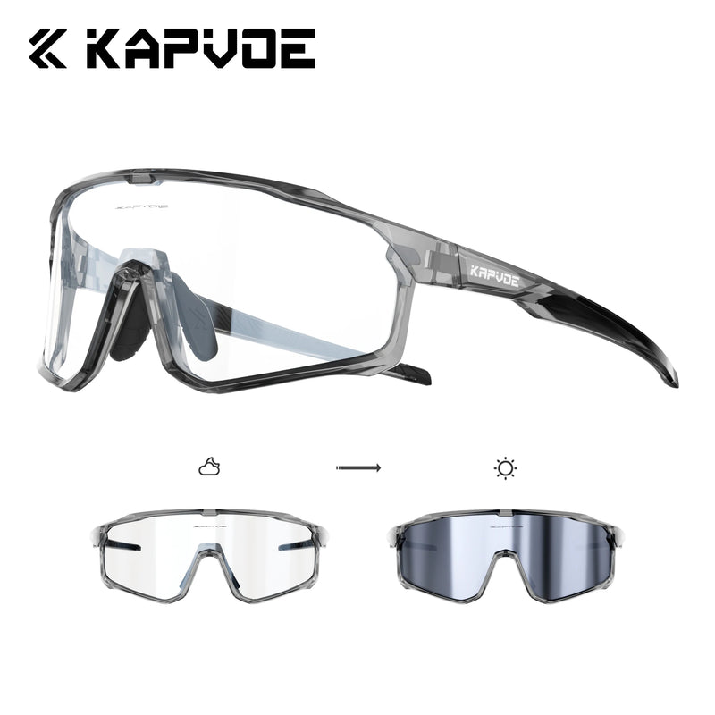 Kapvoe Photochromic Cycling Sunglasses for Men Glasses - View 15 | SAMAG