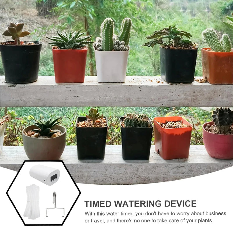 Automatic Plant Flower Watering Pump Home Sprinkler Drip Irrigation Device 2/4/8/16 Heads Pump Timer System Kit Garden Tool