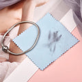 50pcs 10x6.3cm/10x6cm/8x6cm Silver Clean Polishing Cloth Soft Clean Wipe Wiping Cloth For Necklaces Rings Jewelry Clean Tools