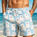 Fun Cute Cartoon Duck Pig Pattern Funny Swimming Shorts | SAMAG