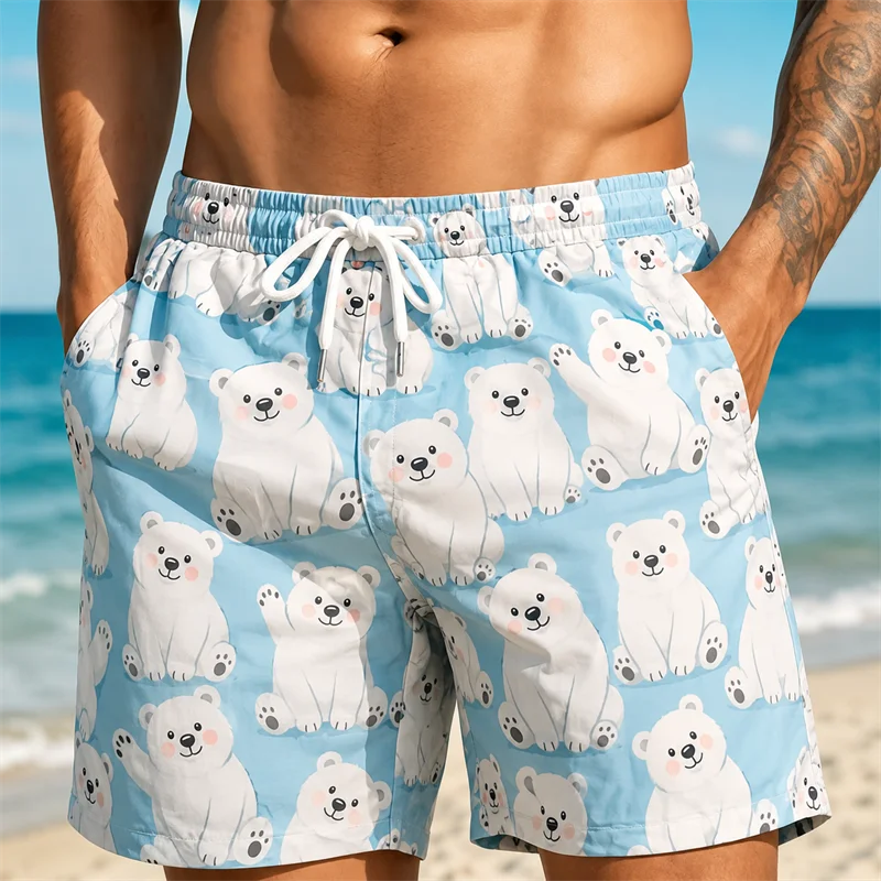 Fun Cute Cartoon Duck Pig Pattern Funny Swimming Shorts | SAMAG