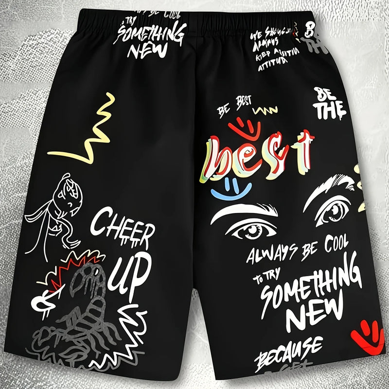 Model Men's Casual Shorts, 3D Print, Street Fashion | SAMAG