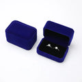 Personalized Flannel Ring Box - Custom Initials & Date, Custom Engagement Ring Box Wedding Jewelry Box, Elegant Jewelry Box
