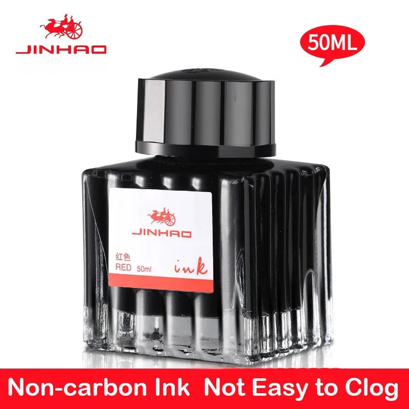 Jinhao Fountain Pen Chinese ink 50/100ml Color Glass Bottled Ink Writing Calligraphy Cartridge Office School Supplies Stationery
