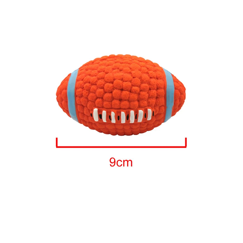 Toys For Small Large Dogs Chihuahua Golden Retriever Natural Latex Dog Balls Anti Bite Interactive Dog Chew Toy Pet Squeak Toys