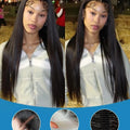 40 46 Inch 13x4 13x6 Transparent Lace Front Human Hair Brazilian Wigs Pre Plucked Straight 360 Full Lace Front Wigs For Women