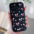 Luxury Pink Cartoon Bow Tie Case For Xiaomi Redmi 15C 15 14C 13C 12C A5 Note 12 13 14 15 Pro Plus 5G 4G 11 11S Protection Cover