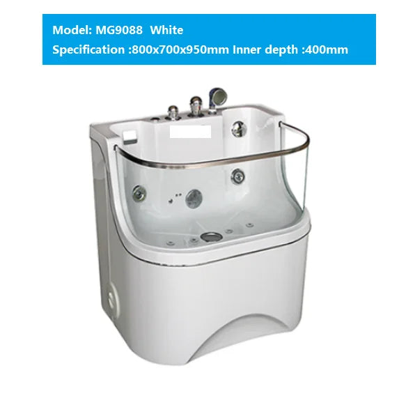 Dog Spa Bathtub with Ozone Pet Multifunctional Bathtub Adjustable Dog Surfing and Grooming Bathtub for Pet Spa