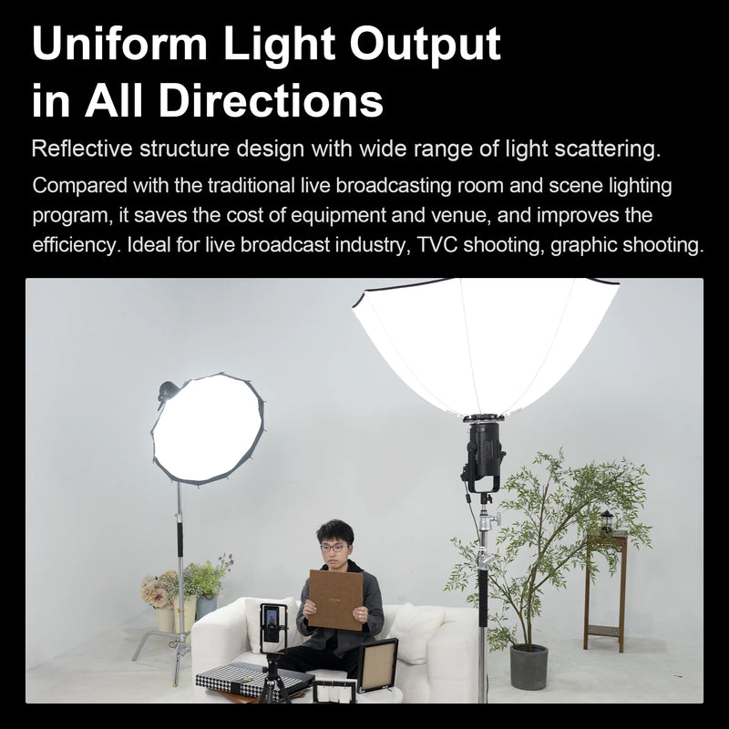 Selens 70/90/110cm Reverse Octagon Umbrella Softbox Bowens Mount Portable Light Softbox for Flash LED Light Photo Studio Kits