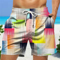 Men's Shorts Swim Trunks Drawstring Stripe Graphic | SAMAG