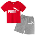 3-12Y Kids Summer Casual Letter Print 2-Piece Set Soft | SAMAG