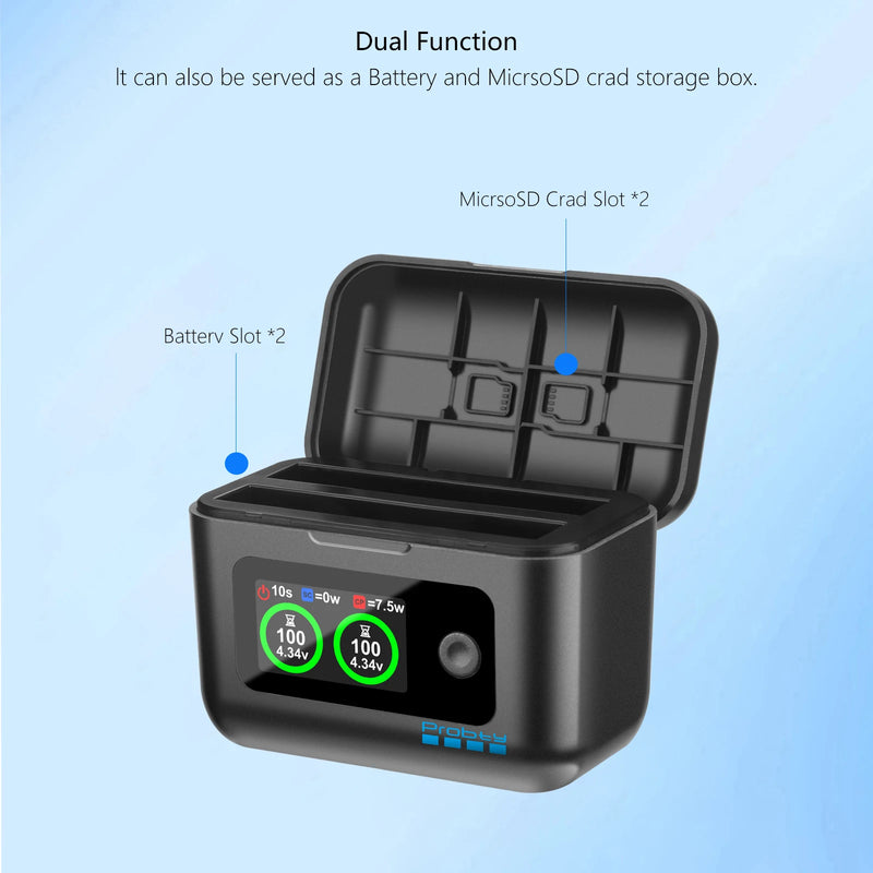 For Insta360 X4 Air Replacement Battery 2100mAh/ Fast Charger box for Insta 360 X4 Air Action Camera Accessories