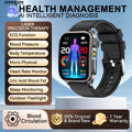 Health managed Non-Invasive Laser Physiotherapy Smart Watch Blood Pressure Uric Acid Call ECG+PPG 650nm Laser Smart Watch 2026