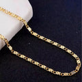 Exquisite Fashion 18K Gold Filled Necklace For Women Men Size 16-30 Inch Chain Necklaces Versatile Elegant and Perfect Jewelry