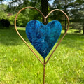 Garden Decors for Outside,Metal Love Heart Decorative Garden Stakes Yard Art Garden Decorations for Outdoor Pathway 37JD