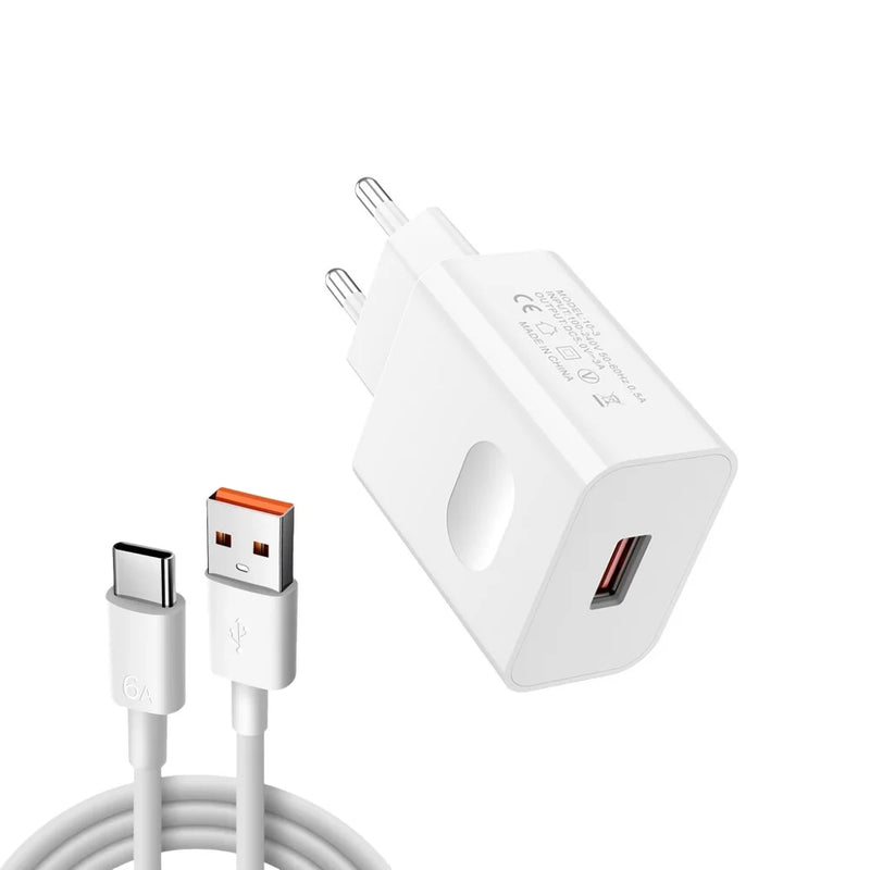 18W USB Charger Real Fast Charging High Speed Quick Charge Cell Mobile Phone Wall Adapter Cell Phone for Huawei S24 Xiaomi 14 15