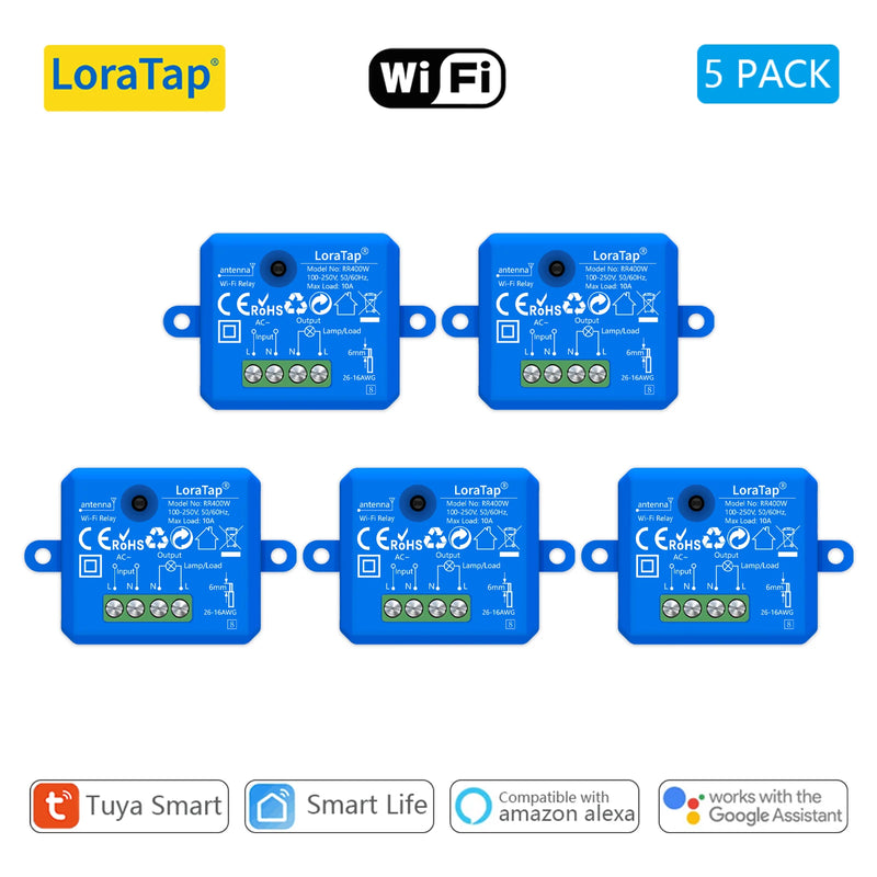 LoraTap Mini DIY Module Wifi Light Switch Wireless APP Remote Control Switch 220V Smart Home Electrical Switches