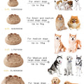 Fluffy Dog Bed Winter Warm Large Pet Products Small Sofa Baskets Pets Kennel Mat Puppy Cats Supplies Basket Blanket Accessories