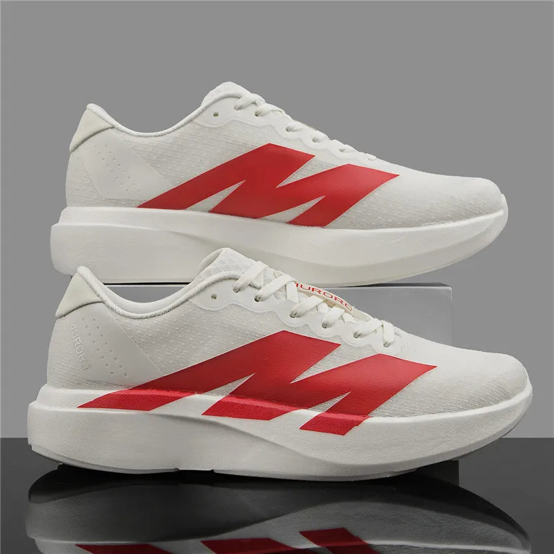 Men Carbon Plate Running Shoes Breathable Women Athletic Tennis Sneakers Cushion Sport Trainers Outdoor Marathon Jogging Shoes