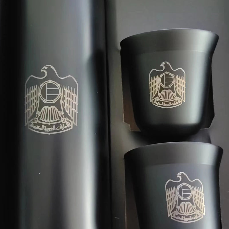 Free LOGO 3 In 1 set of  Thermos Mug Leak_Proof Travel Thermo Cup for Tea Water Coffee Thermo Cafe 500ML Double Stainless Steel