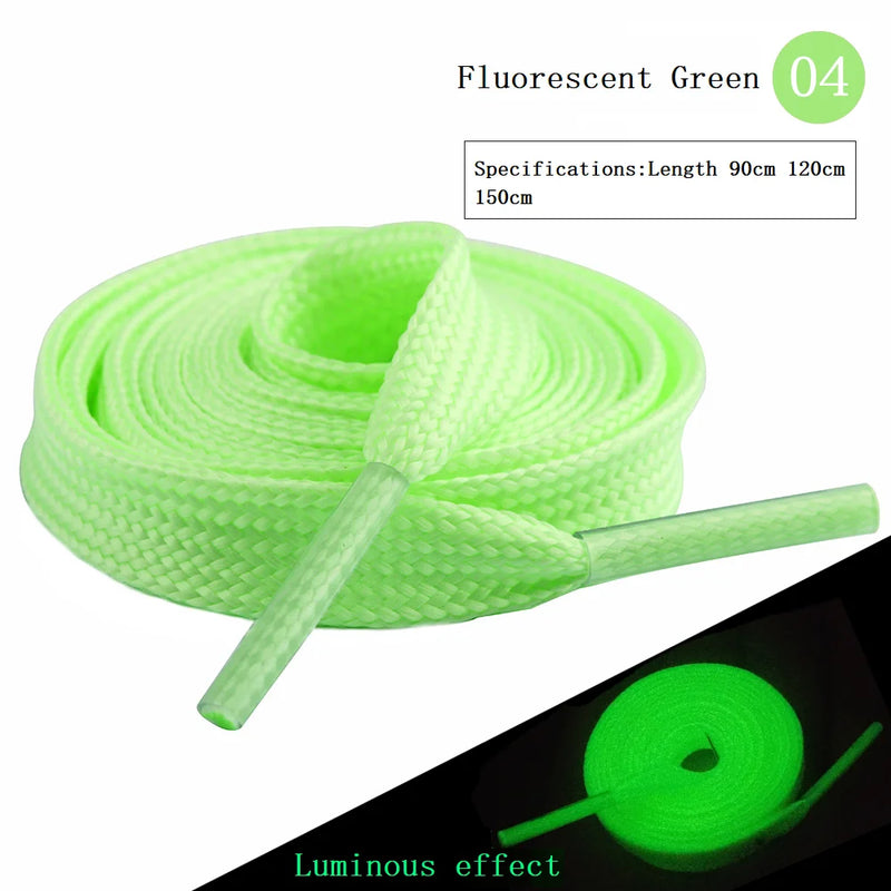 Luminous Shoelaces Men Women Sports Shoes Laces Runner Shoelace Glow In The Dark Night Classic Shoestrings Reflective Shoe Laces