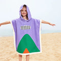 1Pc Children's Bath Towel, Soft and Skin-Friendly Children's Bathrobe, Colorful Cartoon Children's Hooded Bath Towel, Lightweight and Absorbent - Portable - Foldable Cartoon Multifunctional Children's Beach Towel, Essential f