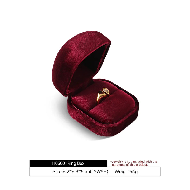 Yinbeini Wedding Ring Box Velvet Jewelry Box Collection Bracelet Necklace Pendant Storage Case Jewelry Display Organizer H030