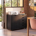 5-Der Wood Der Cabinet, Oice Storage Cabinet, Black | Crat Storage Cabinet, Under Desk Der, Rolling Cart urniture, Adjustable Sh
