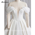 Lakshmigown Off The Shoulder Crepe Satin A - Line Bridal - View 3 | SAMAG