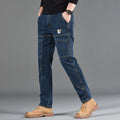 Fashion Print Six-Pocket Jeans Small Straight Cut Style | SAMAG