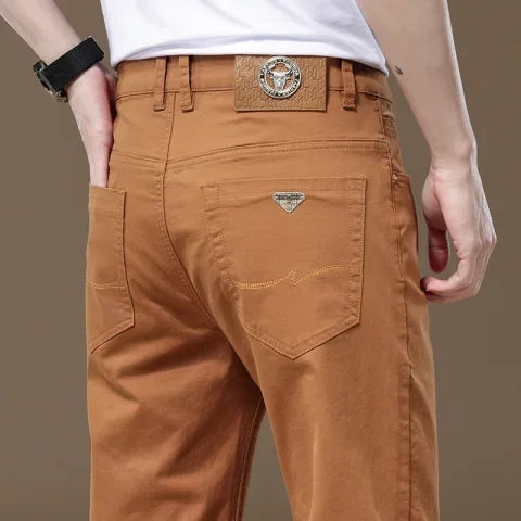 Seven-Color Stretch 97% Cotton and 3% Spandex Jeans Men | SAMAG
