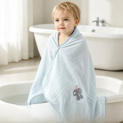 Baby Bath Towel 6 Layers Infant Gauze Receiving Blanket | SAMAG