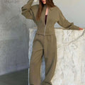 SINGREINY Autumn Stand Collar Casual Sweatshirts Suits Women Long Sleeves Zipper Slim Top+Long Pants Trendy Street Tracksuits