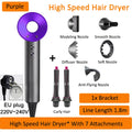 7 in 1 Hair Dryer Professional with Cold Hot Air Functionality Negative Lon Blow Quick Dry Leafless Salon Home Hairdryer