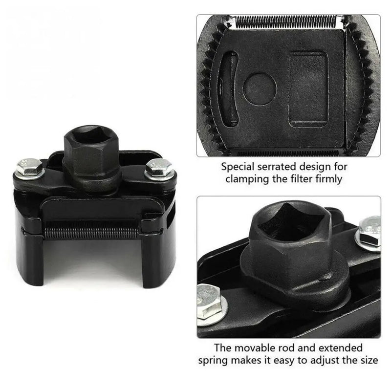 Oil Filter Wrench Tool For Auto Maintenance Cast Steel Filter Remover Tool Adjustable Steel Spanner For Car Disassembly Tools