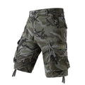 Men's Camo Cargo Shorts Outdoor Multi-Pocket Cotton | SAMAG