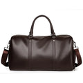 Retro New Short Trip Bag Large Capacity Sports Motorcycle Training Pu Waterproof Leisure Fitness Bag