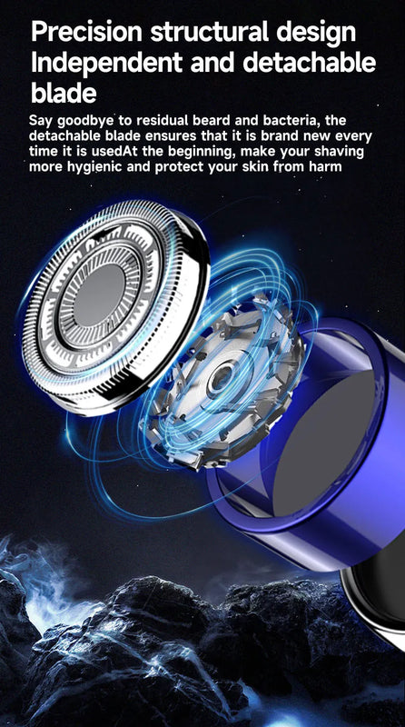 Mini Electric Sensor Shaver Portable Powerful Storm Razor For Unisex, Portable, IPX7 Washable, Electric Razor For Vehicle/Travel