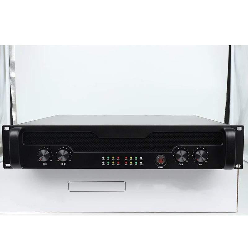 Gooermi DAN415 1500W Professional Power Amplifier 2/4 Channel Audio Amp 110V/220V DJ Stage KTV PA Sound System