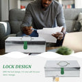 Metal Rectangle Safe Sliver Storage Box Fireproof Document Outdoor - View 2 | SAMAG